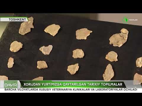 Xorijdan yurtimizga qaytarilgan bebaho tarixiy topilmalar ilk bor keng jamoatchilik nigohida