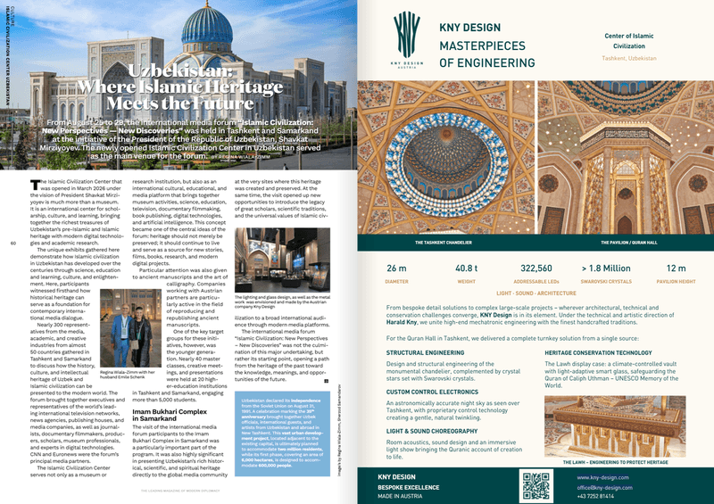 Diplomatic society: “Ўзбекистон — ислом цивилизацияси мероси ва келажак учрашган макон”