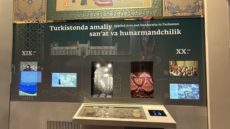 At the “Wall of Civilizations and Discoveries,” you will encounter the cultural reality of 19th-century Turkestan