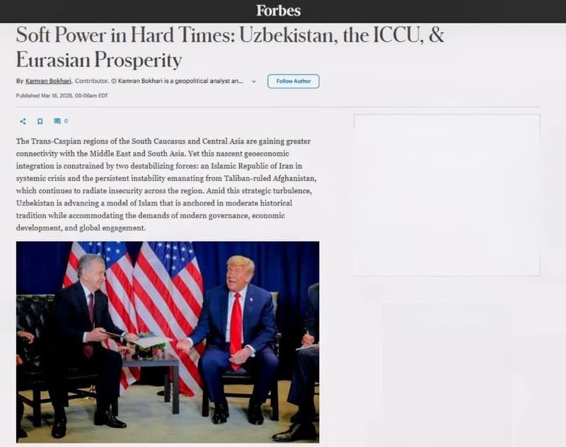 Soft Power in Hard Times: Uzbekistan, the ICCU, & Eurasian Prosperity