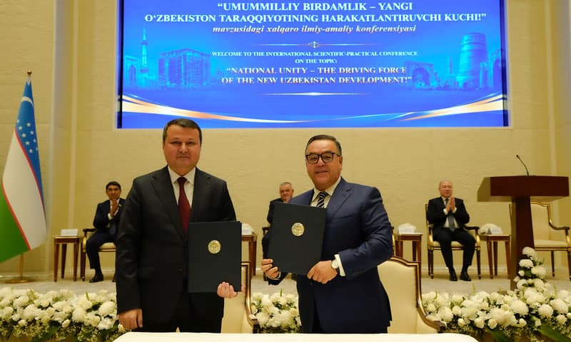 Two cooperation memorandums were signed at the Islamic Civilization Center in Uzbekistan