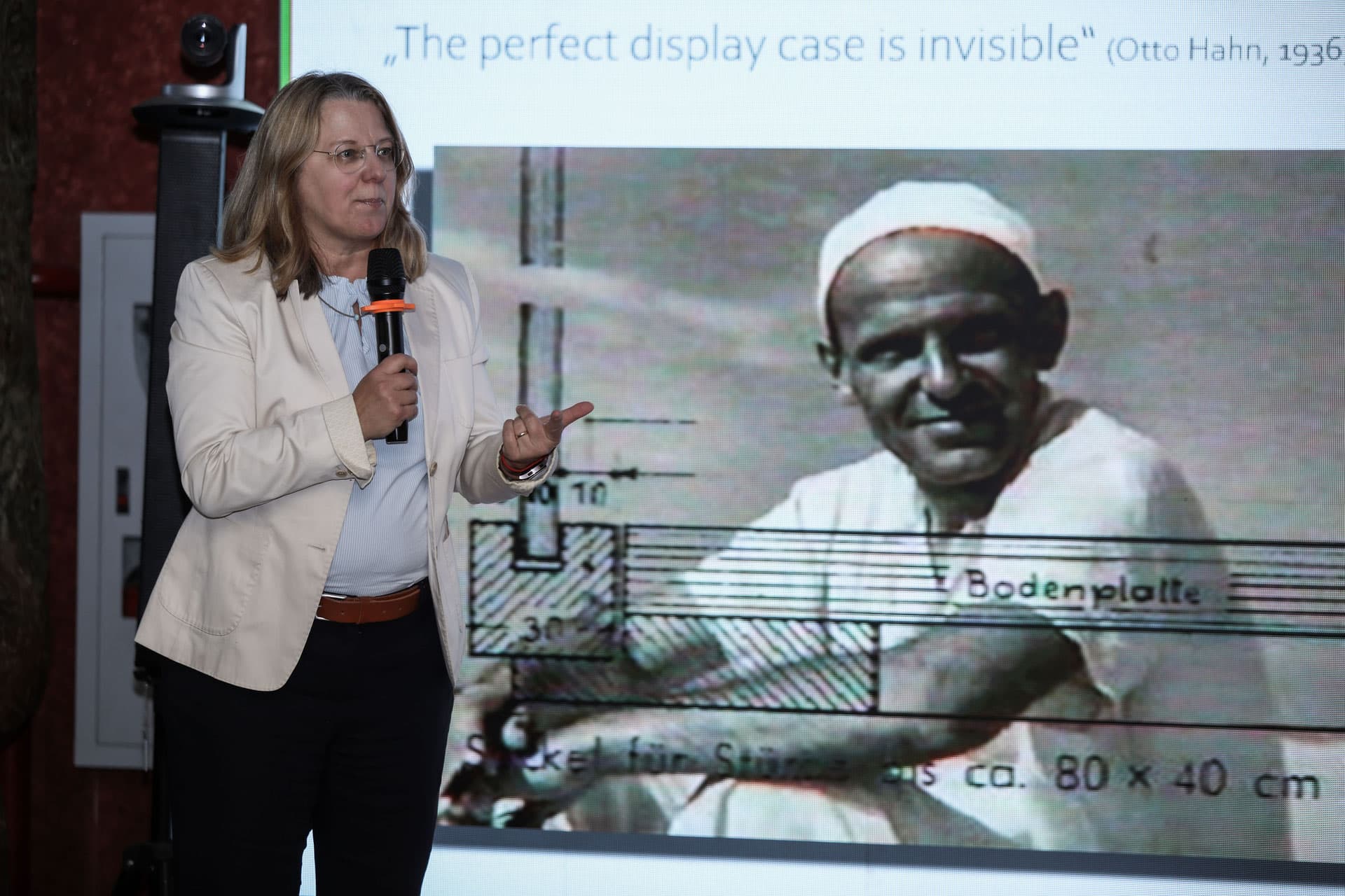 Special display cases will be manufactured by a reputable international company
