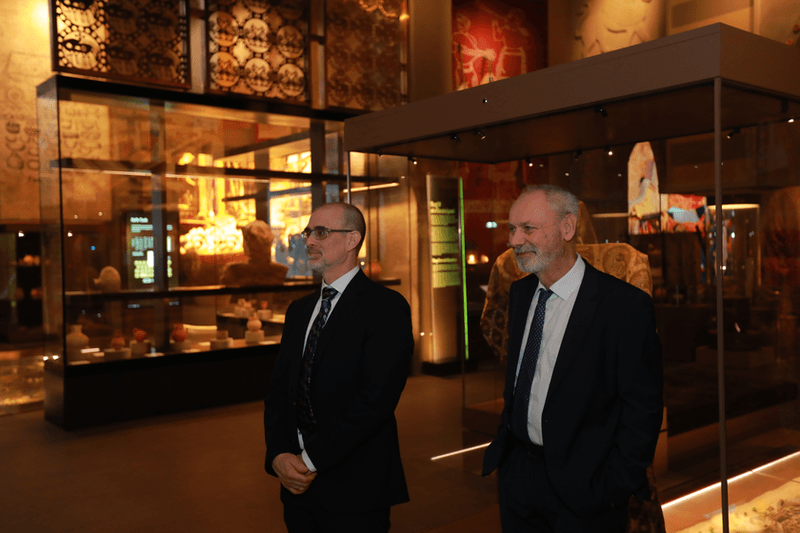 “This is one of the greatest museums I have ever seen,” said a German professor