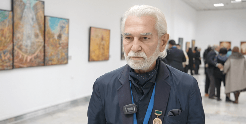 What does an art presentation that strengthens unity among peoples — an exhibition of artists offer?