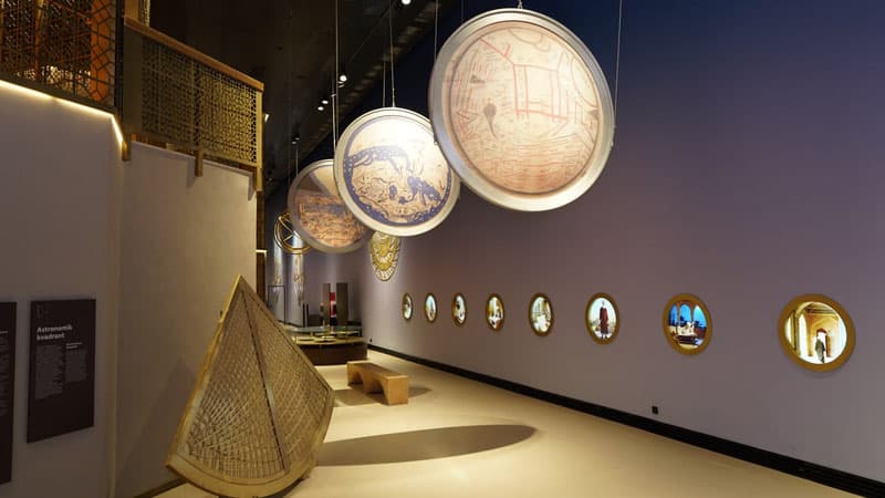 Where is the rare exhibit in the history of astronomy located?