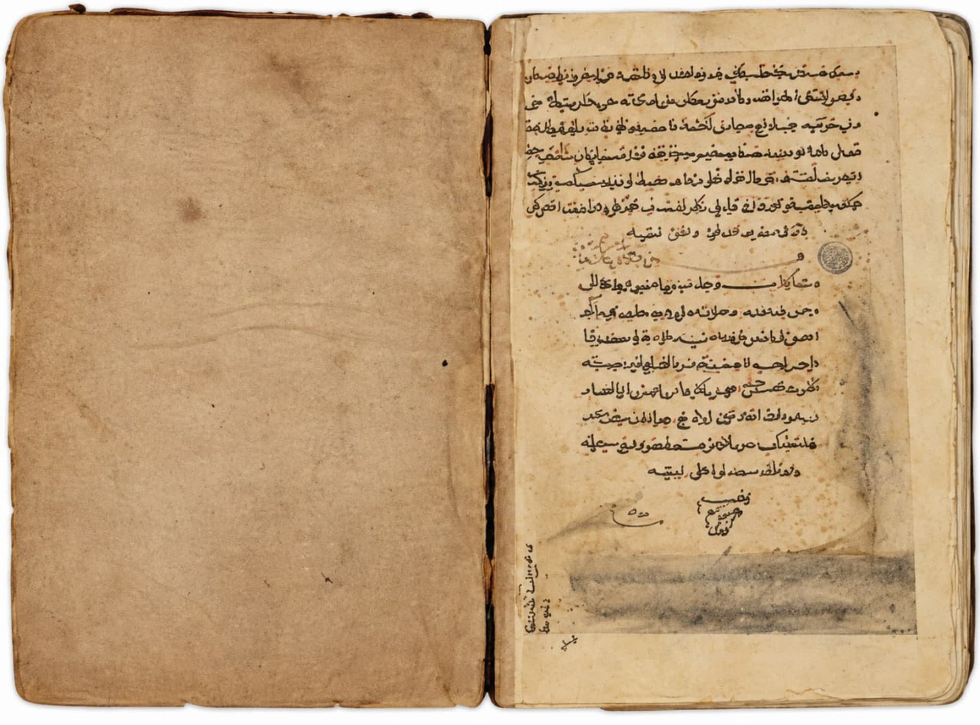 A 1311 manuscript on the history of the Ghaznavids is on display at the Islamic Civilization Center in Uzbekistan