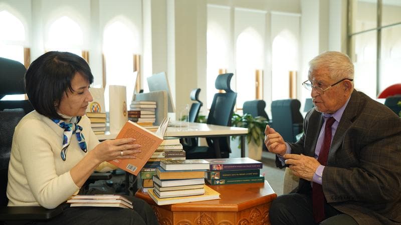 As part of the 690th anniversary of Amir Temur, new books were presented to the Center’s library