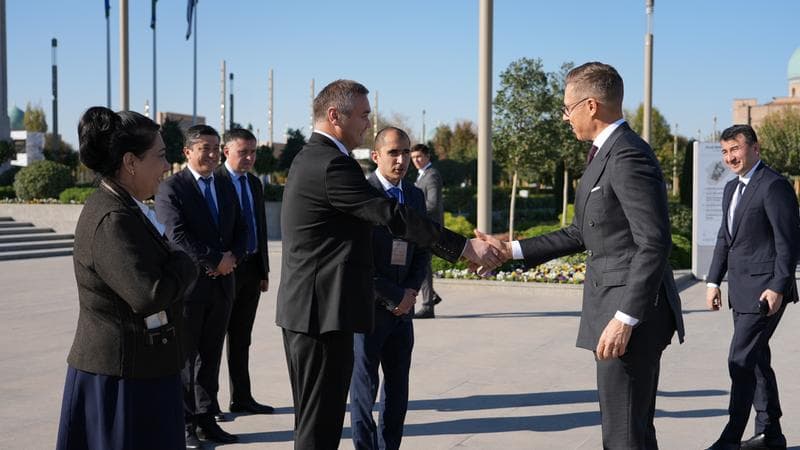 The President of Finland visited the Islamic Civilization Center in Uzbekistan.