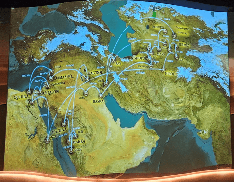 Travel through history with the great hadith scholar’s map of scholarly journeys