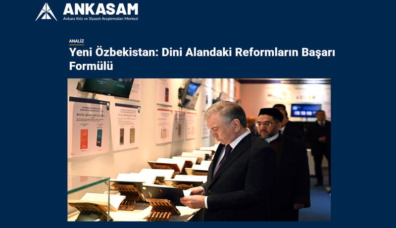 ANKASAM: “New Uzbekistan: The Formula for Success in Religious Reforms”