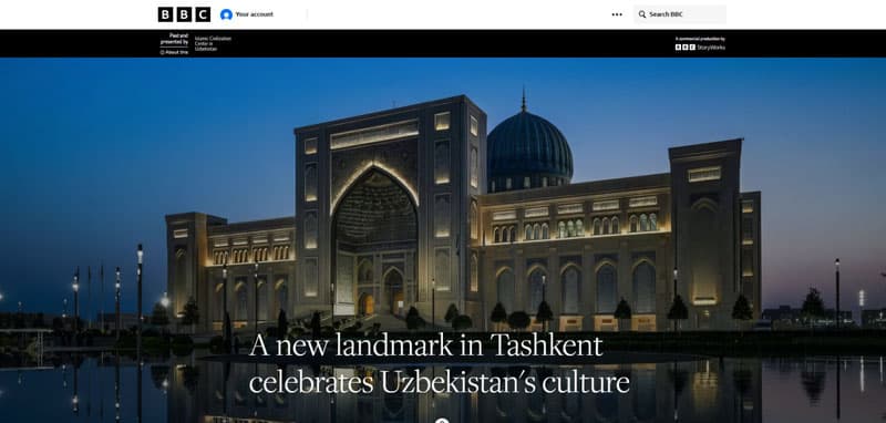 BBC: A new landmark in Tashkent celebrates Uzbekistan’s culture
